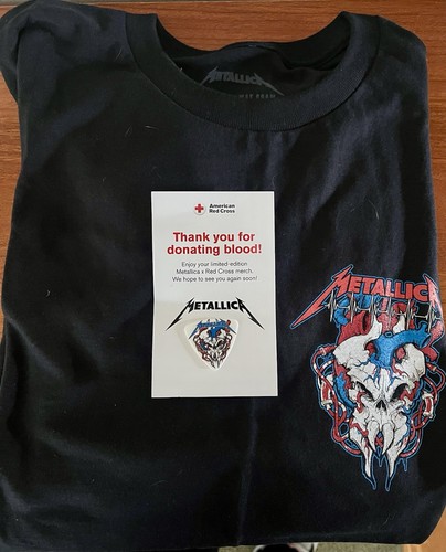 Metallica blood donor shirt - metallica,