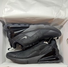 Nike Air Max 270 Triple Black Sneakers UK 10.5 BRAND NEW & BOXED