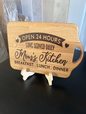 Solid Oak Chopping Board Laser
