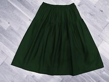 Bottle Green Cotton Petticoat Skirt Boho Victorian - Choose Length + Waist