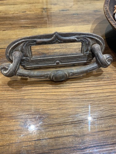 Big antique door letterbox - antique,