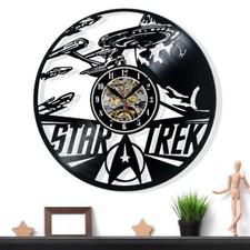 Star Trek Vinyl Wall Clock Art