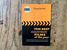 AMATEUR CINE WORLD-PROGRAMME-10 BEST NATIONAL AMATEUR FILM AWARDS 1964