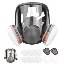 6800 Full Face 15 IN 1 Set Gas Mask For Chemical Paint Spray Vapor Respirator UK