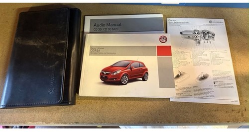 Vauxhall corsa owners handbook - corsa,