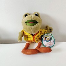 Vintage Wind In The Willows Mr Toad hand puppet Titan Toys 9” plush Rare