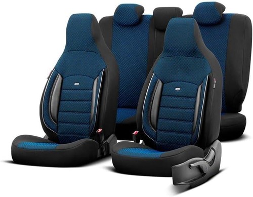 Seat covers blue and - seat,
