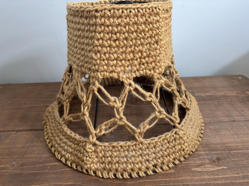 Rustic jute lampshade - rustic, with