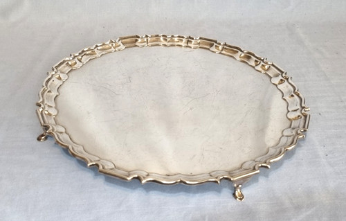 Vintage epns round tray made - vintage,