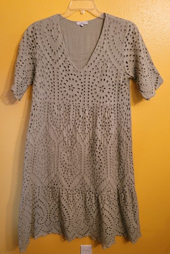 Vanessa zani sage - green, eyelet