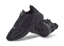 adidas ZX 2K Flux Mens Trainers adidas Originals Sneakers Black/Black Size 10.5