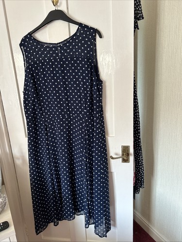 Bonmarche ladies navy polka - ladies,