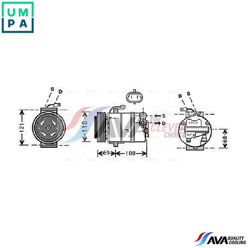 Compressor air conditioning - air,