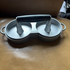 Bin Metal Heavy Duty Non-stick Hamburg Burger Press Mold Grill Patty Meat Mould