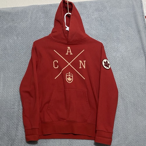 Red canoe hoodie mens small - mens, s
