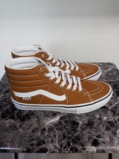 mens vans high top shoes mustard color size 10.5 brand new