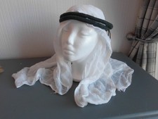 ADULTS ARAB KEFFIYEH ~ HEAD DRESS ~ BOUGHT IN EGYPT MANY YEARS AGO.