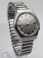 Seiko Automatic 7025-8040 17J Silver Dial Date Vintage TV Case Spares/Repairs