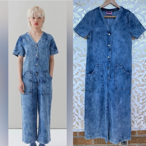 Lazy oaf denim jumpsuit - g.e.m.,