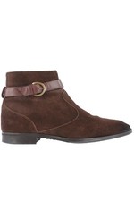 JIMMY CHOO BROWN MEN'S SUEDE ANKLE BOOTS EU 42 UK 8 US 9