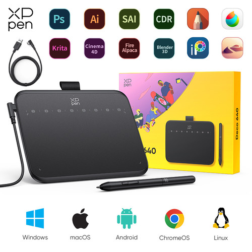 Xppen deco 640 drawing tablet - xppen,