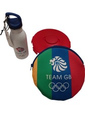 Team GB Olympic Bottle with Carry Bag and Red Lunchbox Set