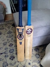 Two Signature Signed Wooden Bat