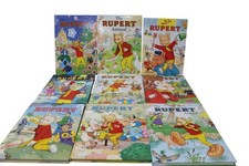 Job Lot Of 9 Rupert Bear The Daily Express Annuals 1990S 