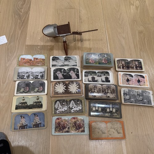 212 vtg stereoscope - 212, cards