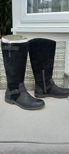 UGG Black Leather  & Sheepskin