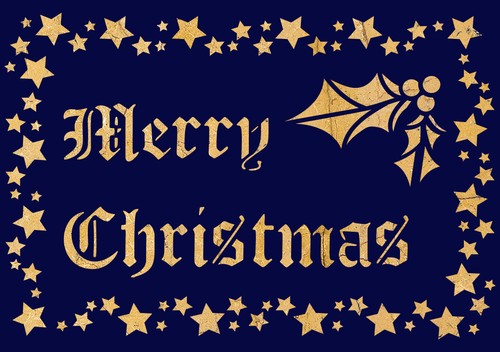 Merry christmas stencil - merry,