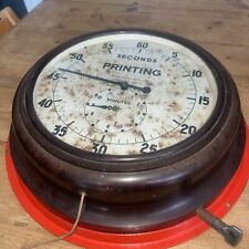 Smiths  Vintage Wall Stop Clock Seconds Retro RAF