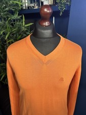 Aquascutum Orange V-Neck
