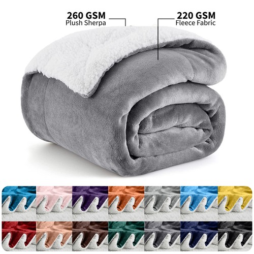 Sherpa fleece blanket soft - fleece,