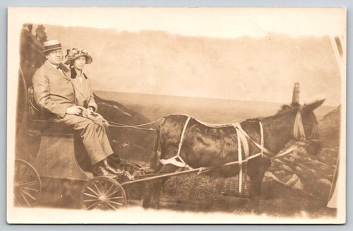 Rppc 1915 couple - rppc,