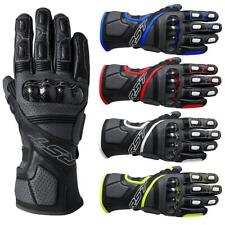 RST Fulcrum Leather Motorcycle Gloves Sports Touring Bike Black Red Blue White