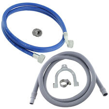 Fill Water Pipe Outlet Drain Hose Extension Kit 2.5m for Hoover Washing Machine