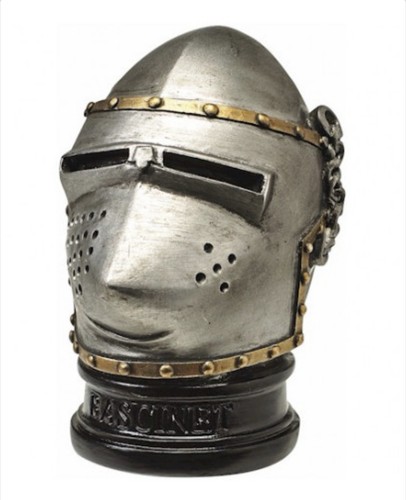 Bascinet helmet miniature 7cm - helmet,