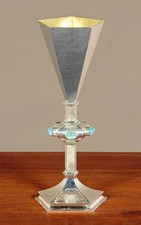 Mid Century Silver Chalice by Jocelyn Burton. London 1975