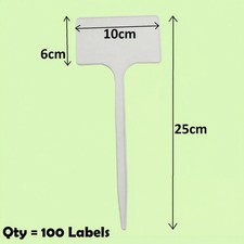 100 x 25cm Plant T Labels