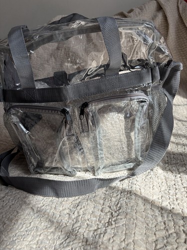 Clear stadium bag transparent - clear,