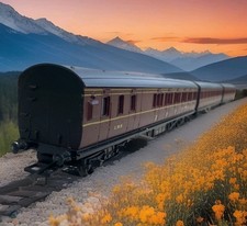 Boxed Rake of 3 Graham Farish LMS Suburban Maroon Coaches OO Gauge Brake & Comp