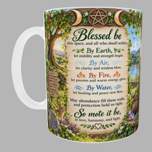 Blessed pagan mug wiccan - blessed,