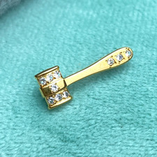 Vintage Gavel Pin Brooch with