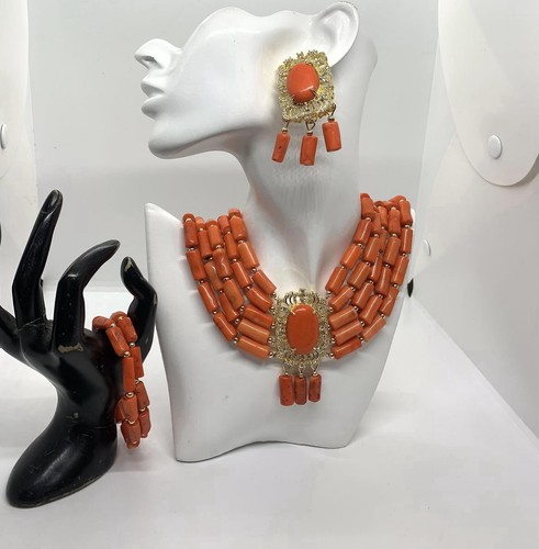 Vintage handmade coral jewelry - handmade,