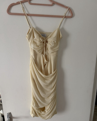 Polly ivory ruched strappy - oh,