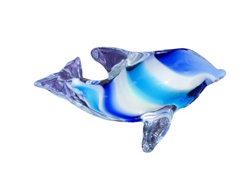 Blue white clear - art, glass
