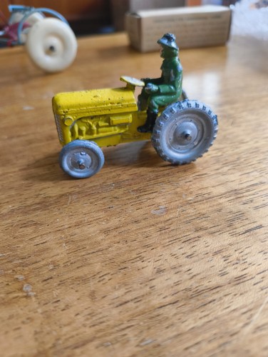 Vintage benbros tractor yellow - vintage,