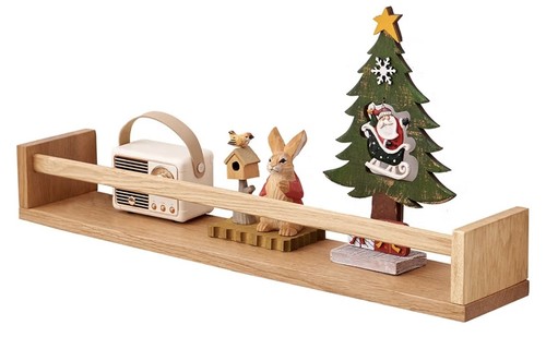 Natural oak floating shelf for - natural,