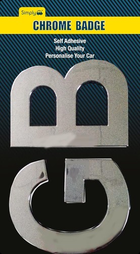 Chrome letters badge emblem - letters,